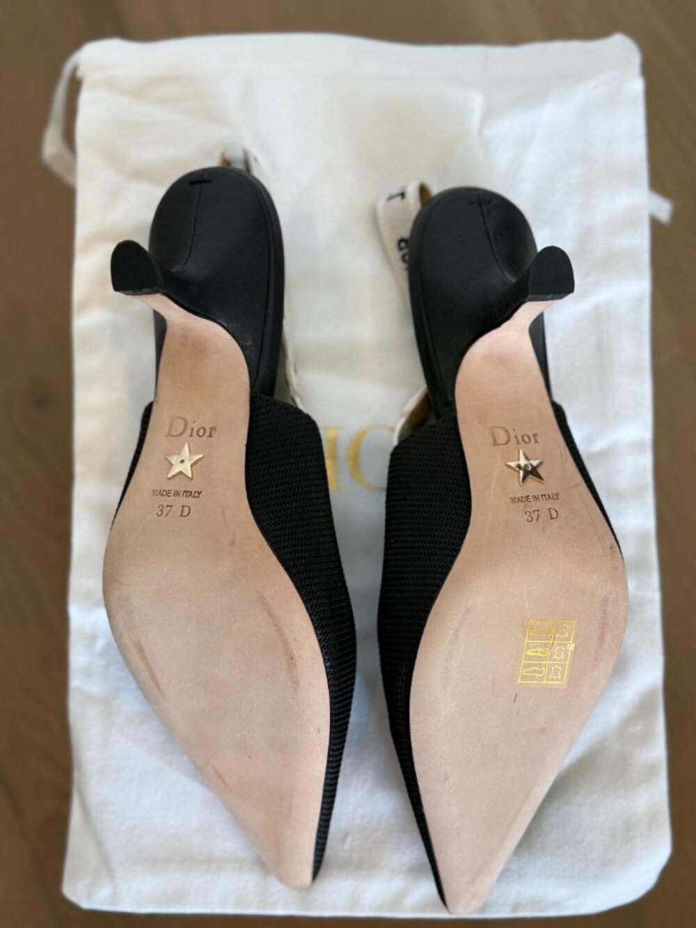 Christian Dior J'Adior Black Slingback Pumps EU 37 US 7 - Picture 7 of 9
